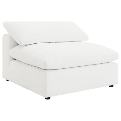 Unique Piece Furniture - Raleigh 5-piece Boucle Upholstered Modular Sectional Ivory