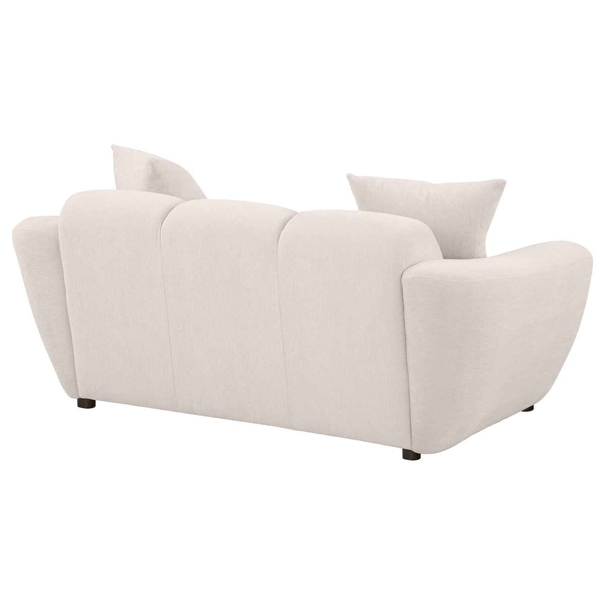 Unique Piece Furniture Destino Chenille Upholstered Splayed Arm Loveseat Greige