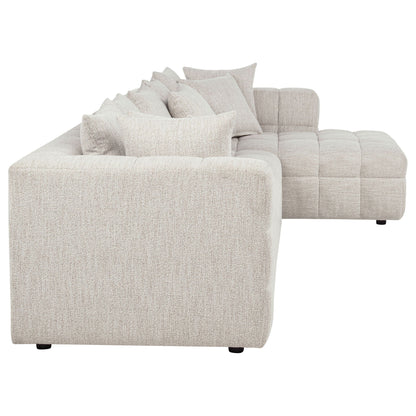 Unique Piece Furniture Amara 3-Piece Upholstered Sectional Sofa
