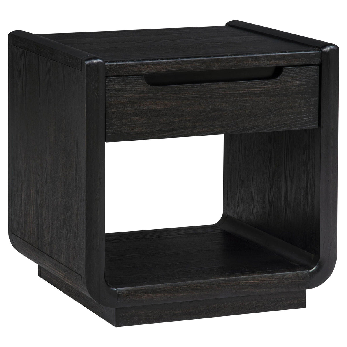 Unique Piece Furniture - Leandro 3-piece Wood Coffee and End Table Set Burnished Black
