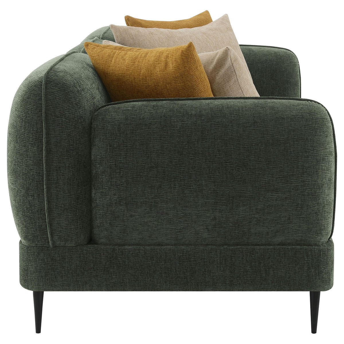 Unique Piece Furniture - Jade 2-piece Chenille Upholstered Sofa Set Green