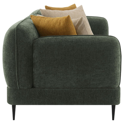 Unique Piece Furniture - Jade 2-piece Chenille Upholstered Sofa Set Green