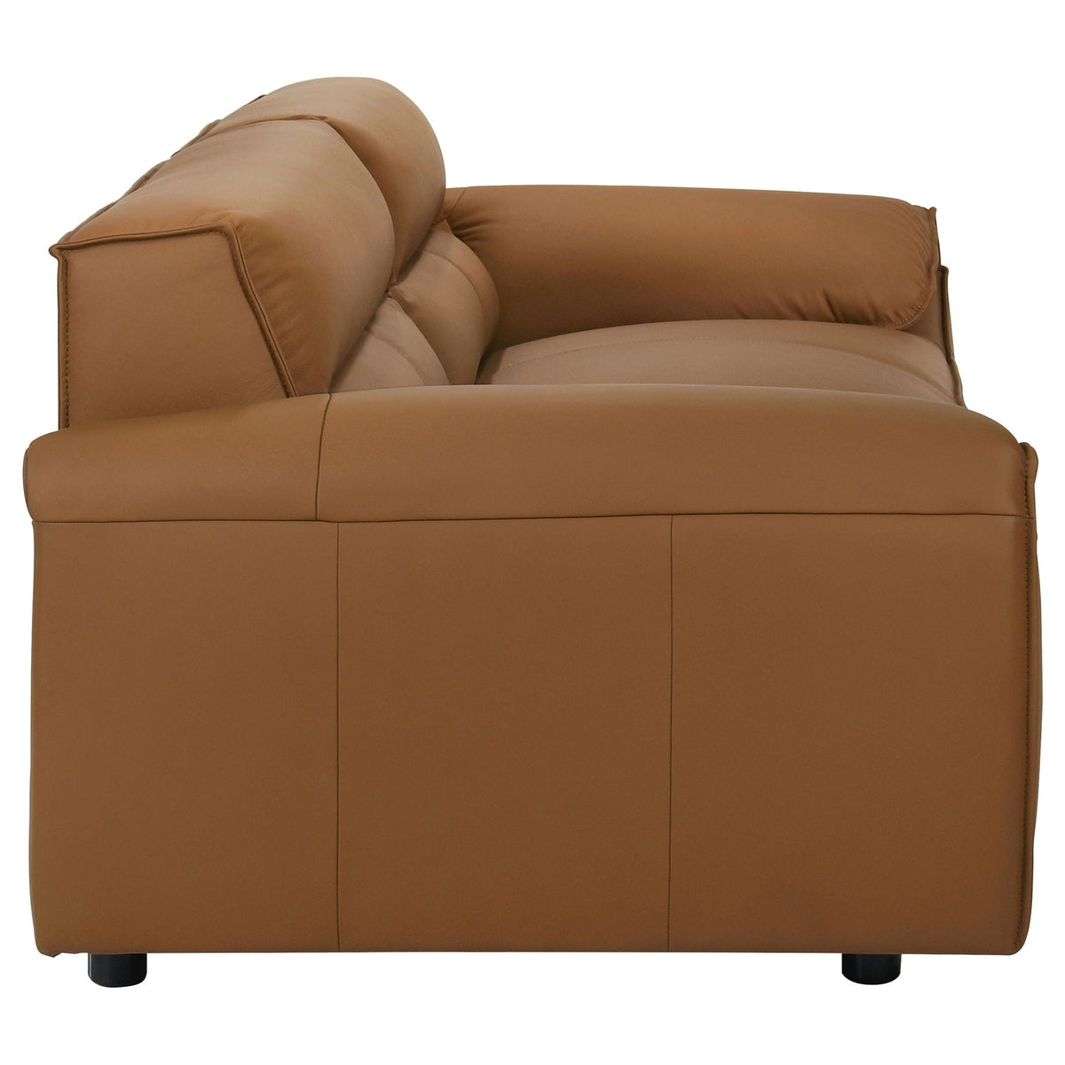 Unique Piece Furniture Buxton 2-piece Leather Upholstered Sofa Set Orange