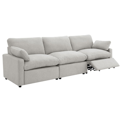 Unique Piece Furniture - Collins Modular Power Sofa Grey