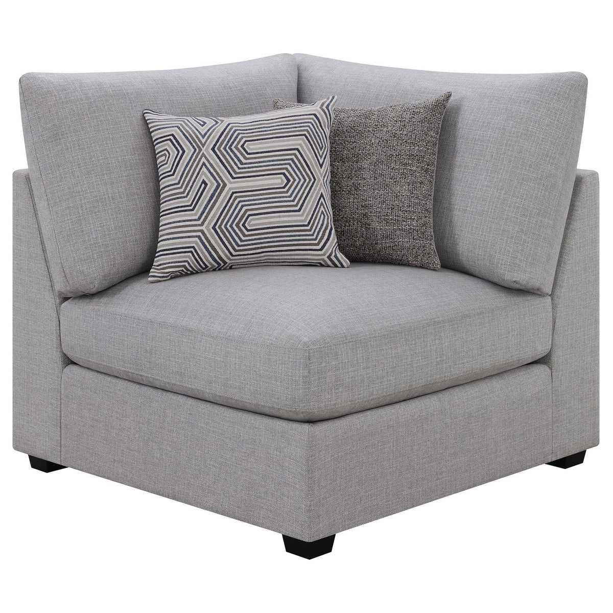 Unique Piece Furniture - Cambria 5-piece Upholstered Modular Sectional Sofa Grey