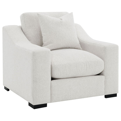 Unique Piece Furniture Ashlyn 3-piece Upholstered Track Arm Sofa Set Sand
