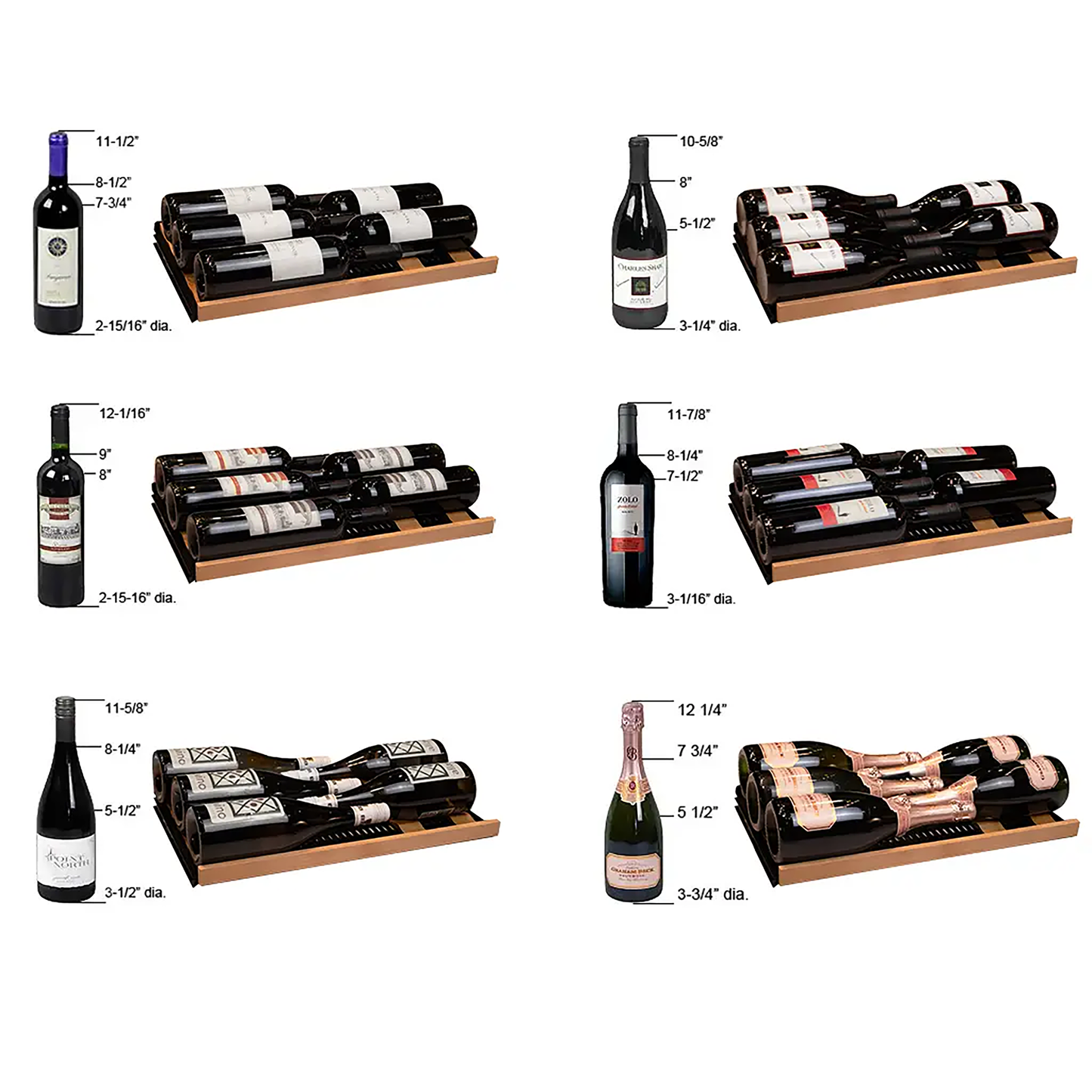 Allavino Reserva Series 67 Bottle Dual Zone Wine Refrigerator