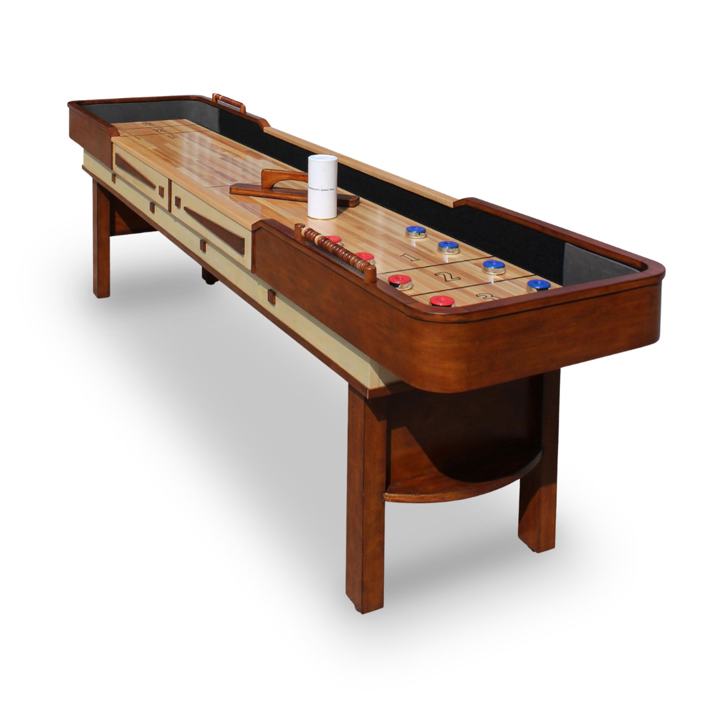 Merlot Shuffleboard Table 12 ft - Walnut Finish