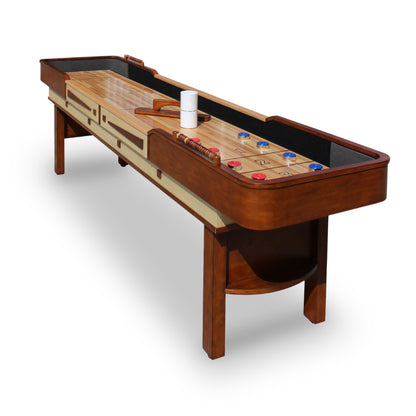 Merlot Shuffleboard Table 12 ft - Walnut Finish