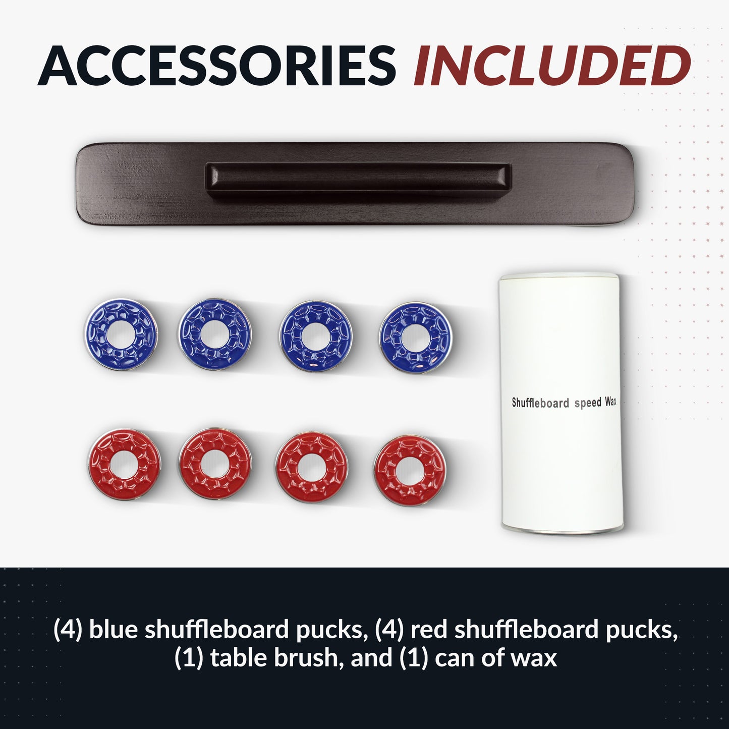 Merlot Shuffleboard Table 12 ft - Espresso Finish