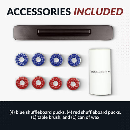 Merlot Shuffleboard Table 12 ft - Espresso Finish