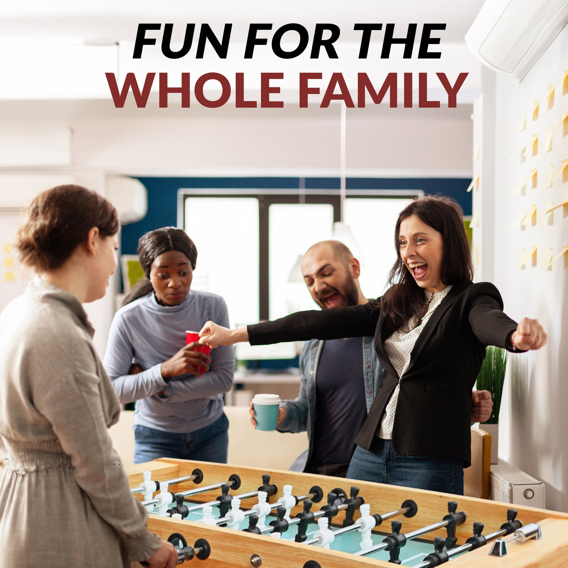 Center Stage 59-inch foosball table with green finish 49.5 x 27-inch playfield