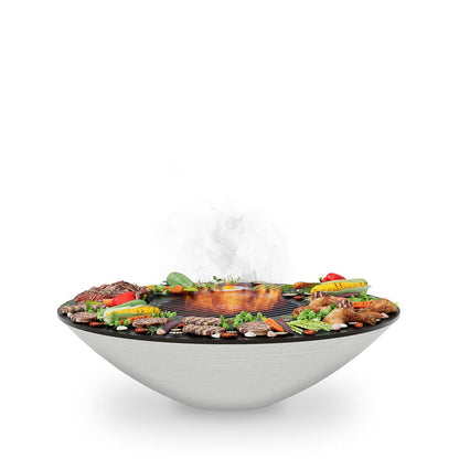 Arteflame 40" Stainless Steel Fire Pit Grill with Cooktop