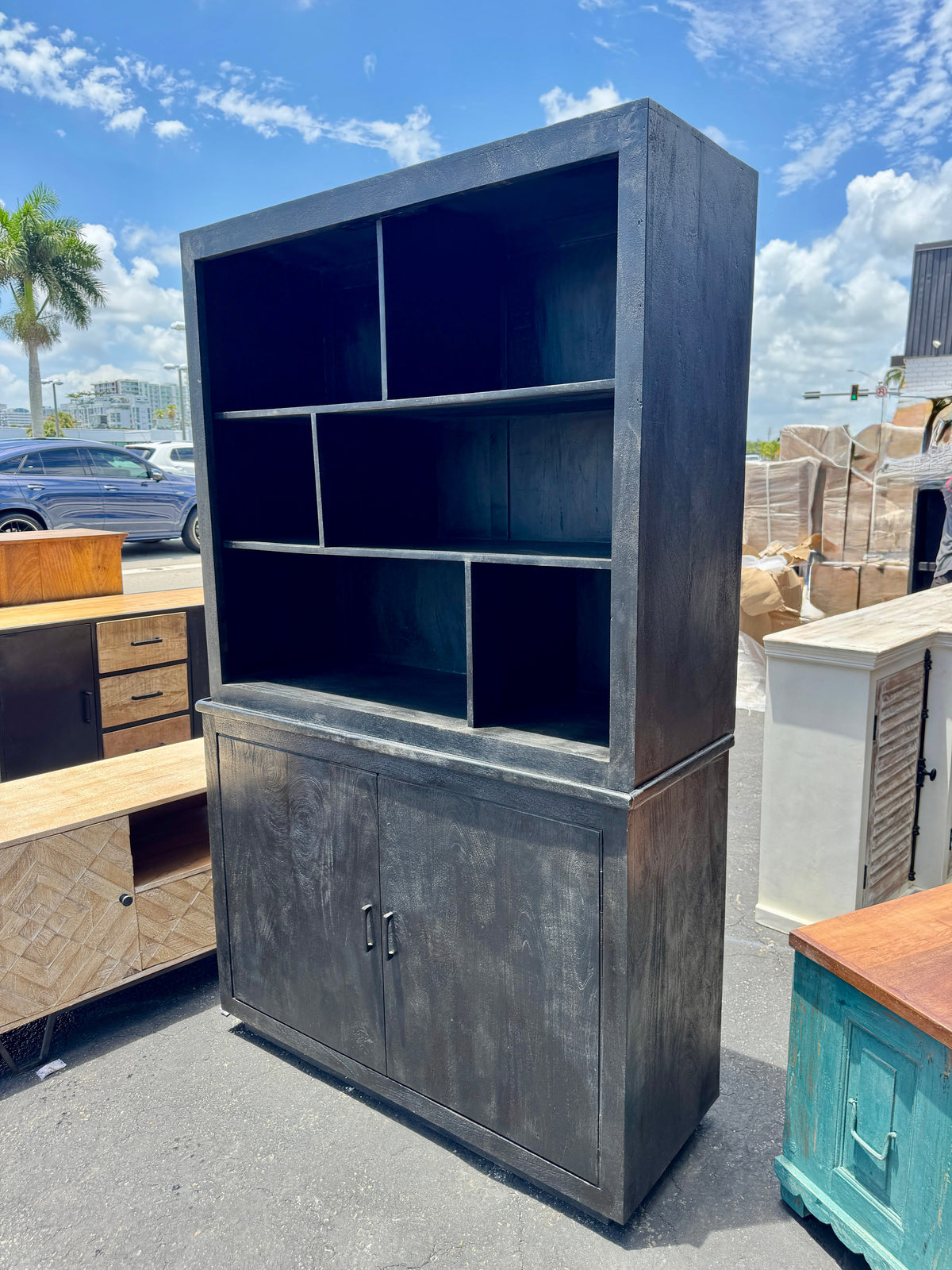 The Broward Design Center - W/D Metal Hutch