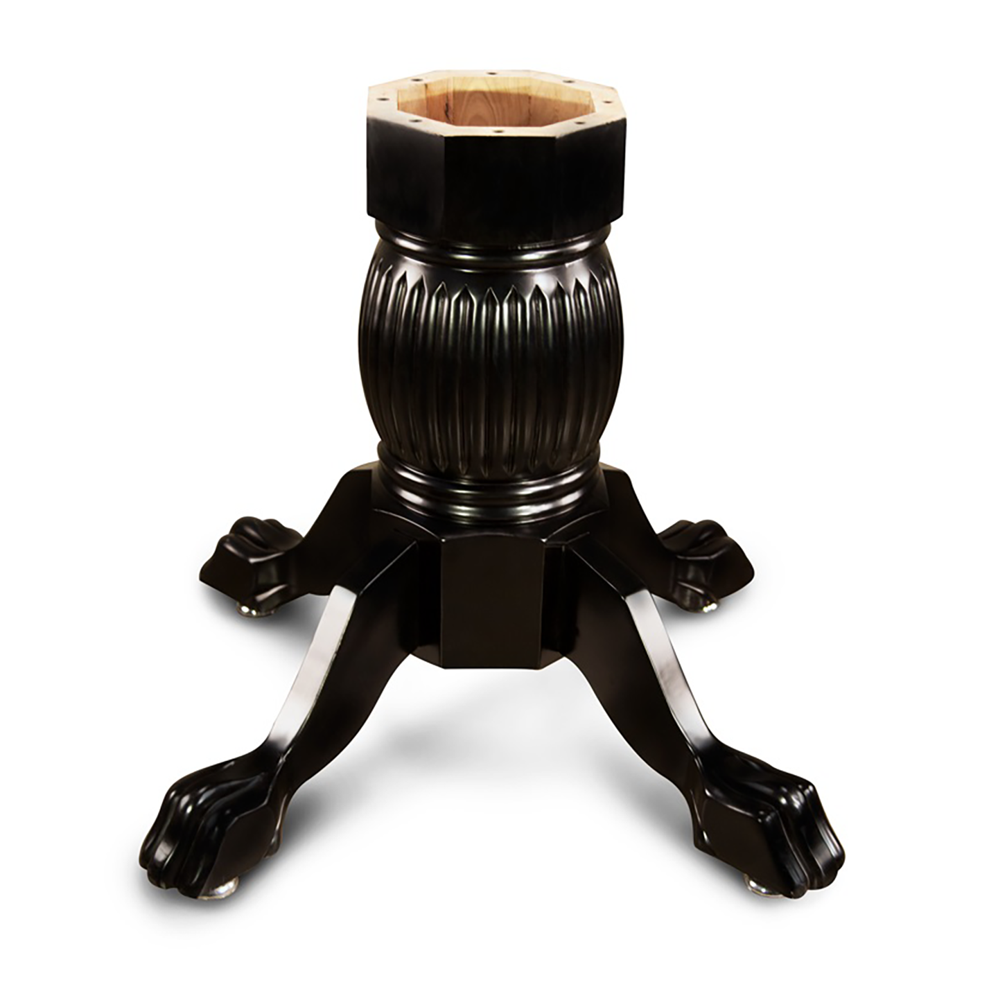 BBO Poker Tables Duke Pedestal Leg Set in Black or Mahogany