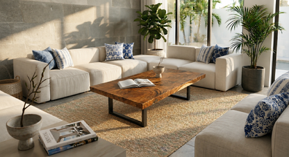 The Broward Design Center Suar Slab Coffee Table 60" X 35"