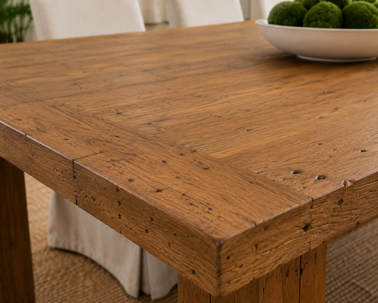 The Broward Design Center - Recycled Teak Dining Table