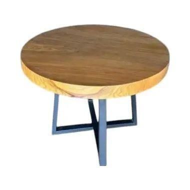 The Broward Design Center - Solid Teak Round Dining Table