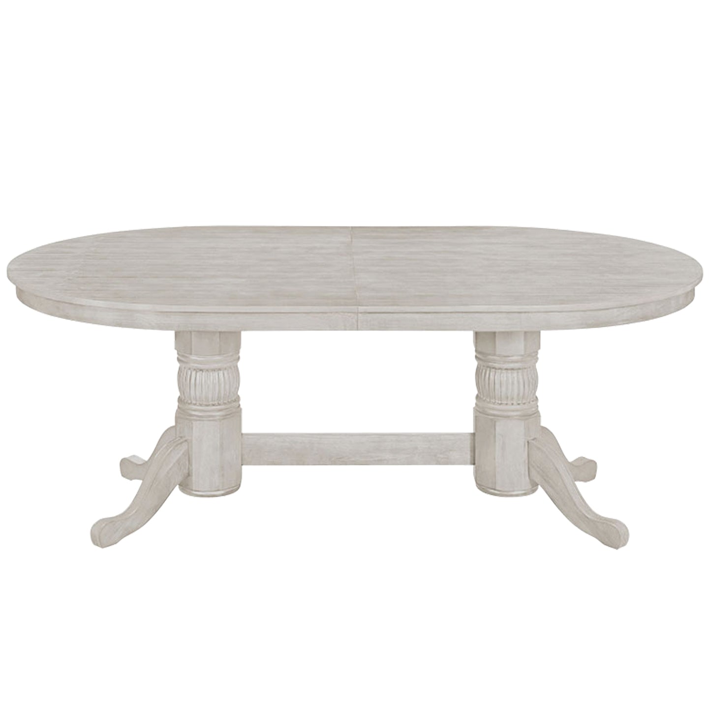 Texas Hold'em 84" Poker Table with Optional Dining Top in Antique White. Solid wood. 84" long with dining top, 80" without. Solid wood.
