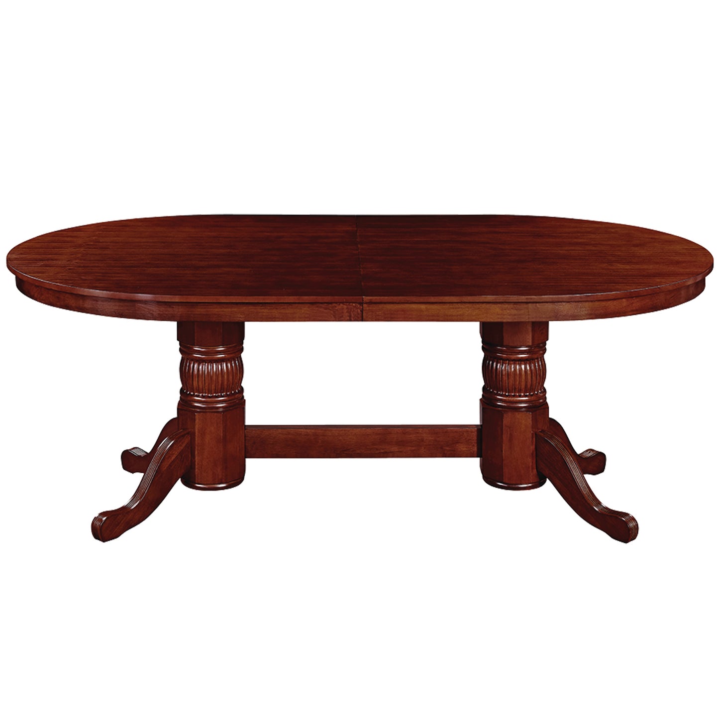 Texas Hold'em 84" Poker Table with Optional Dining Top in English Tudor. 84" long with dining top, 80" without. Solid wood.