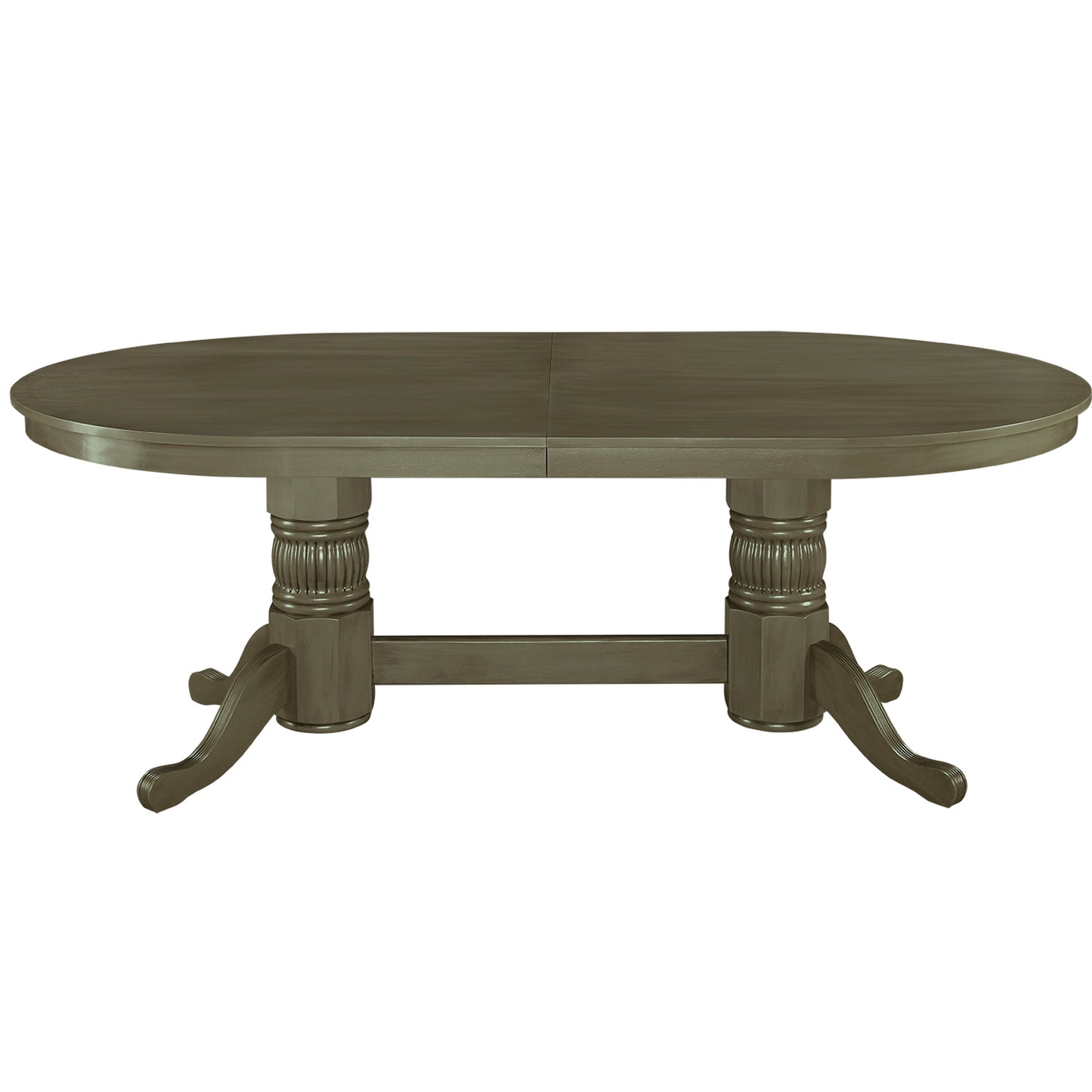 Texas Hold'em 84" Poker Table with Optional Dining Top in Slate. 84" long with dining top, 80" without. Solid wood.
