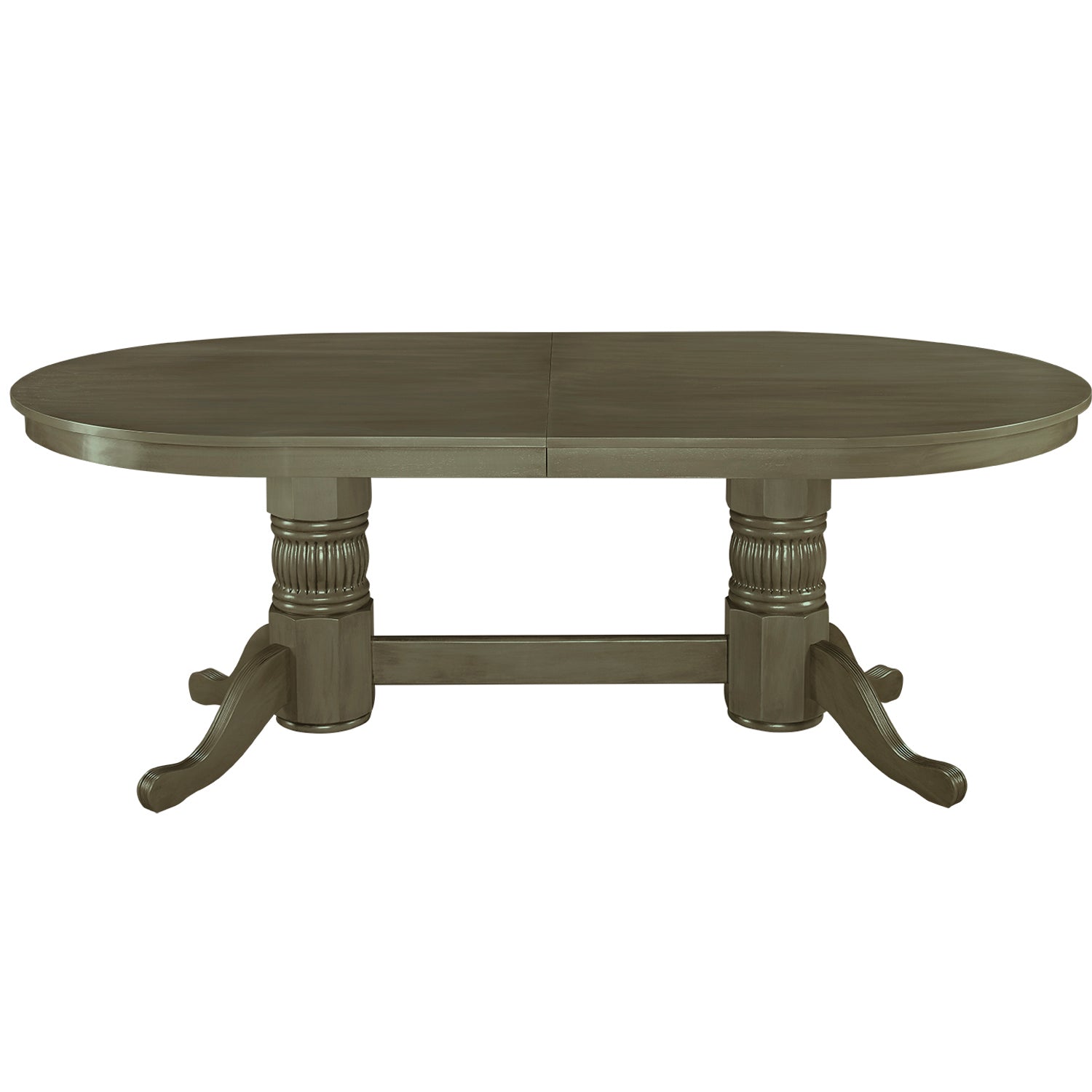 Texas Hold'em 84" Poker Table with Optional Dining Top in Slate. 84" long with dining top, 80" without. Solid wood.