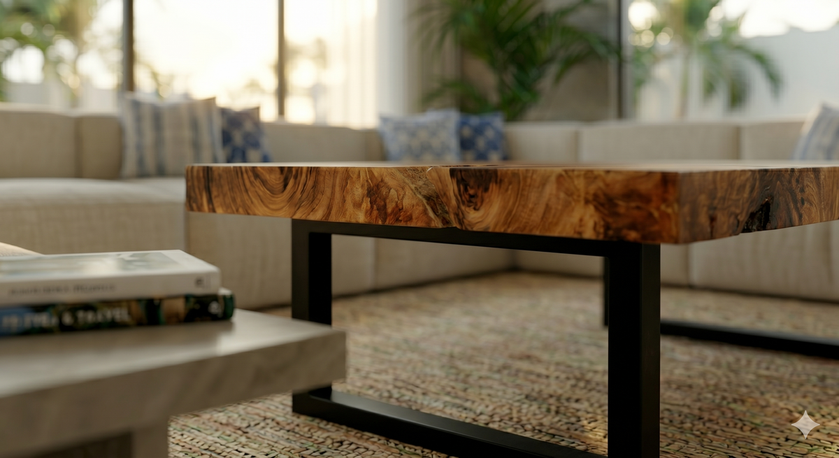 The Broward Design Center - Suar Slab Coffee Table 60" X 35"