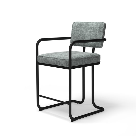 Prohibition Barstool, Gray or Green is an elegant addition to your bar. 1-Year Limited Warranty