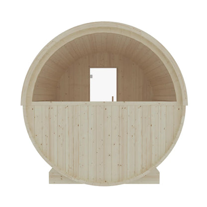 Finnish Sauna Builders Helsinki Finnish Barrel Sauna with Terrace and WiFi Heater - Finnish Sauna Builders