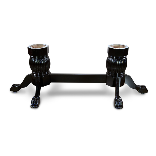 BBO Poker Tables Heritage Pedestal Leg Set with Beam in Black or Mahogany
