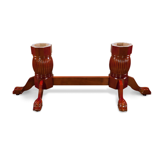BBO Poker Tables Heritage Pedestal Leg Set with Beam in Black or Mahogany
