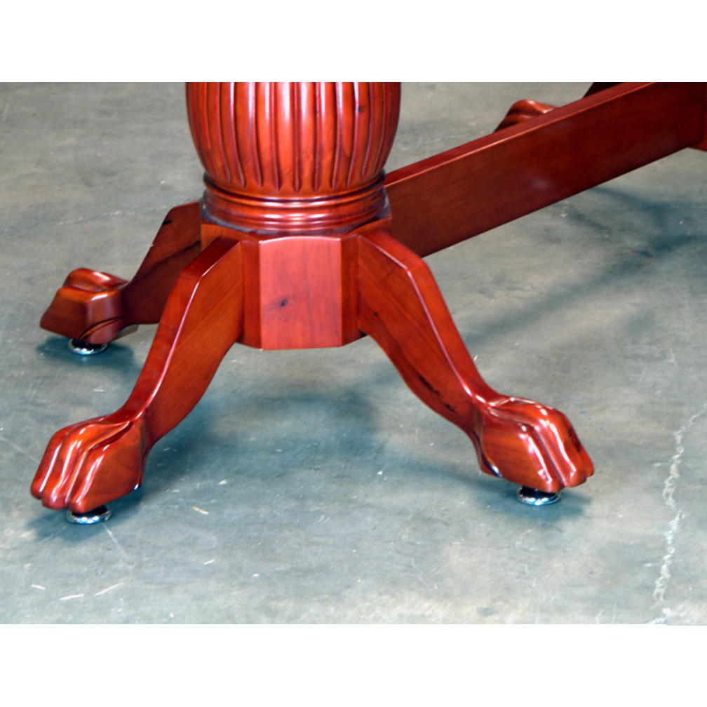 BBO Poker Tables Heritage Pedestal Leg Set with Beam in Black or Mahogany