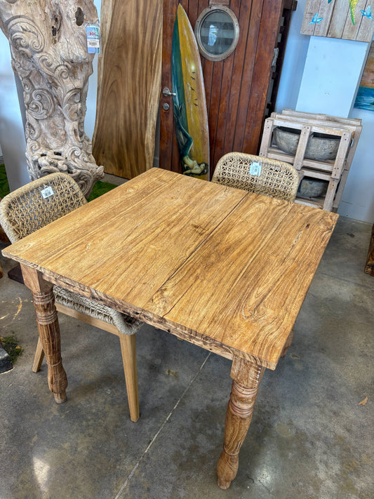 The Broward Design Center - Teak-Stained Kitchen Table