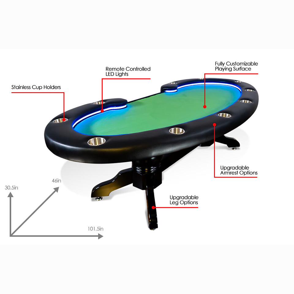 Lumen HD, Oval Poker Table