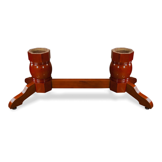 BBO Poker Tables Napa Pedestal Leg Set with Beam in Black or Mahogany