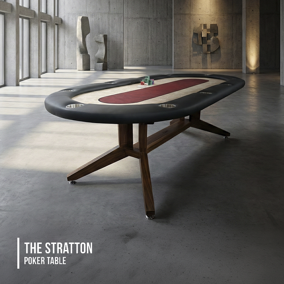 The Stratton, Oval Poker Table