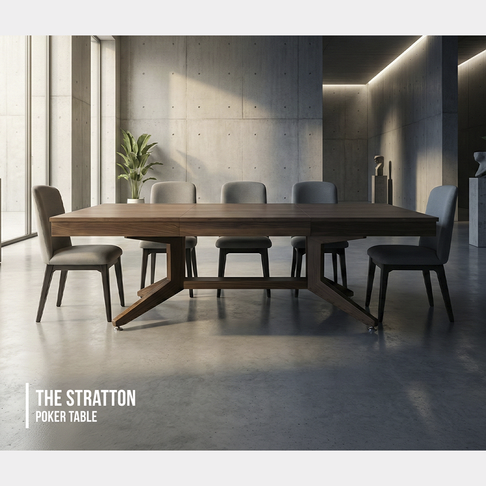 The Stratton, Oval Poker Table
