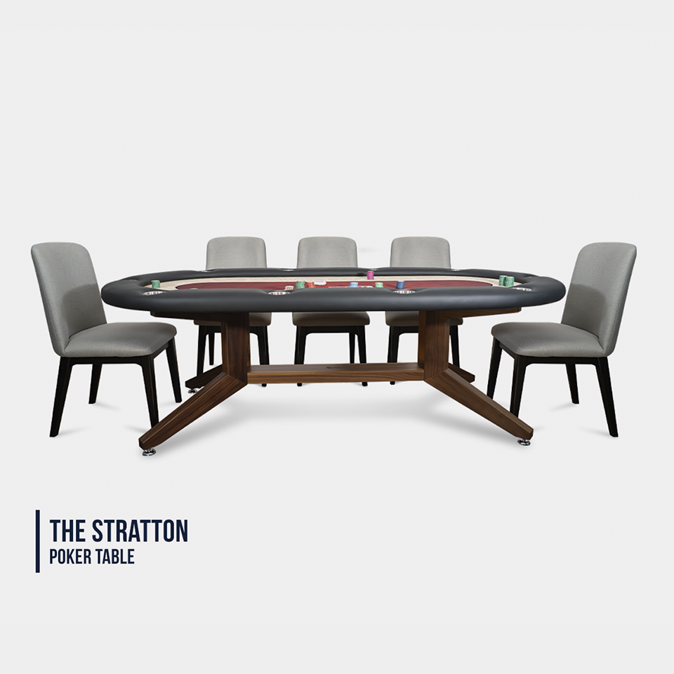 The Stratton, Oval Poker Table