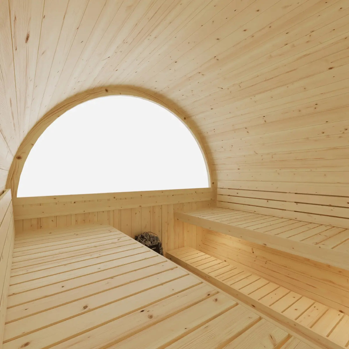 Finnish Sauna Builders - Tampere Finnish Barrel Sauna with WiFi Heater