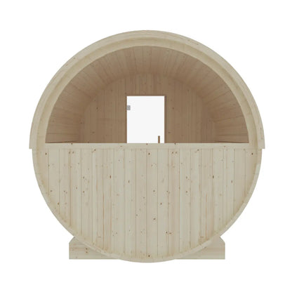 Finnish Sauna Builders Turku Finnish Barrel Sauna with Terrace and WiFi Heater - Finnish Sauna Builders