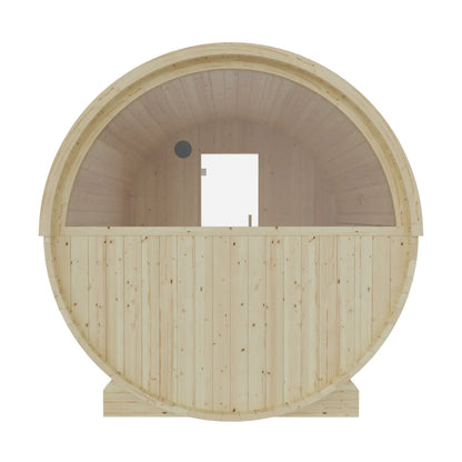 Finnish Sauna Builders Vassa Finnish Barrel Sauna with WiFi Heater - Finnish Sauna Builders