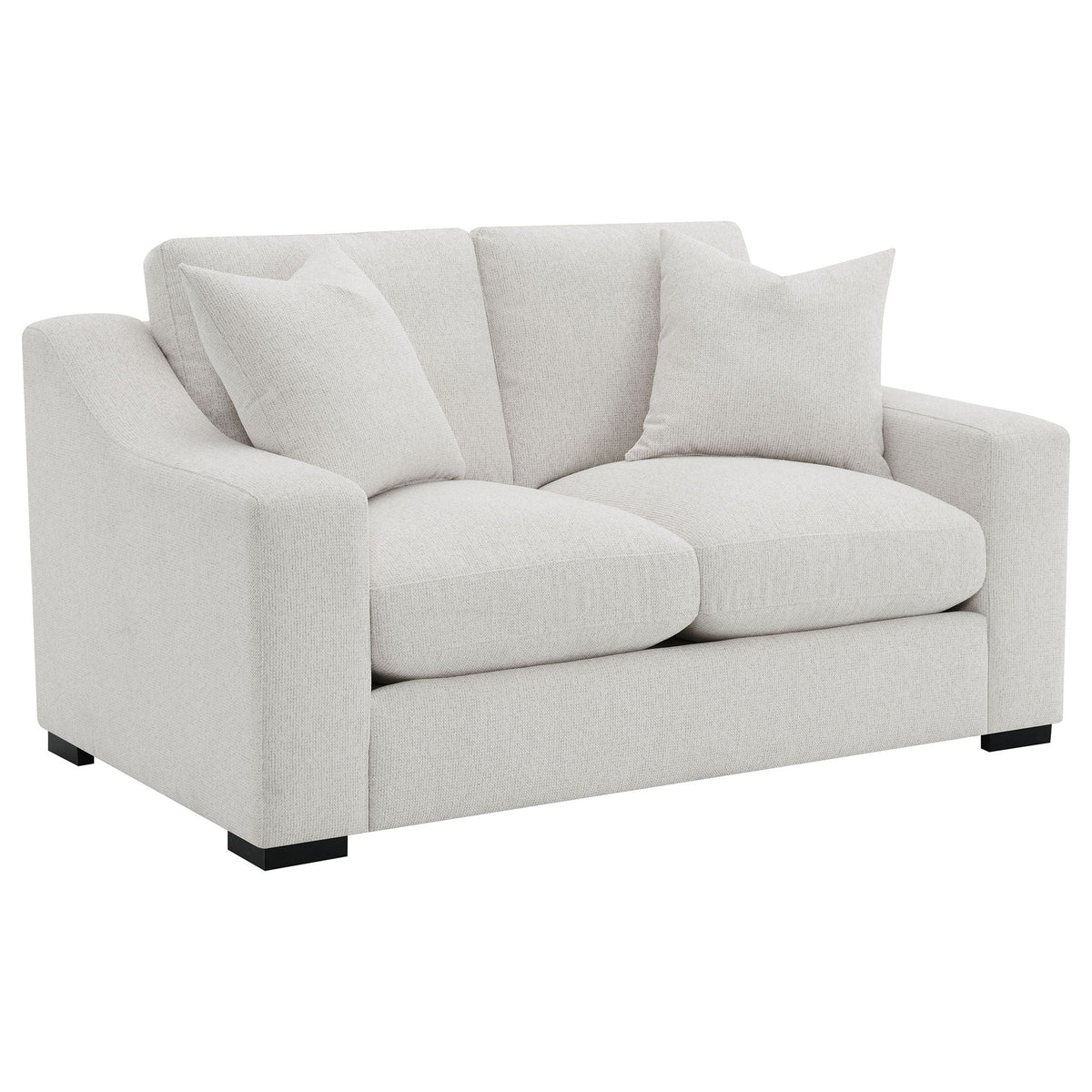 Unique Piece Furniture Ashlyn 3-piece Upholstered Track Arm Sofa Set Sand