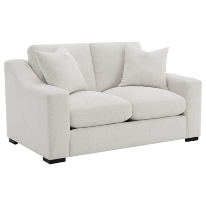 Unique Piece Furniture Ashlyn 3-piece Upholstered Track Arm Sofa Set Sand