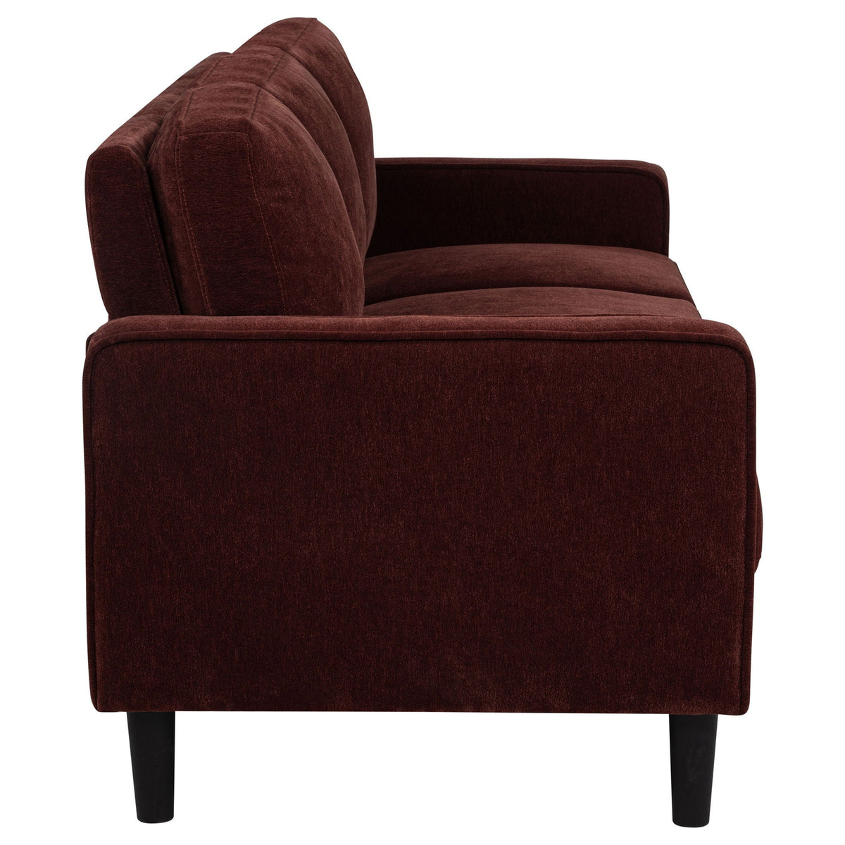 Unique Piece Furniture - Ruth 3-piece Fabric Upholstered Track Arm Sofa Rust Red