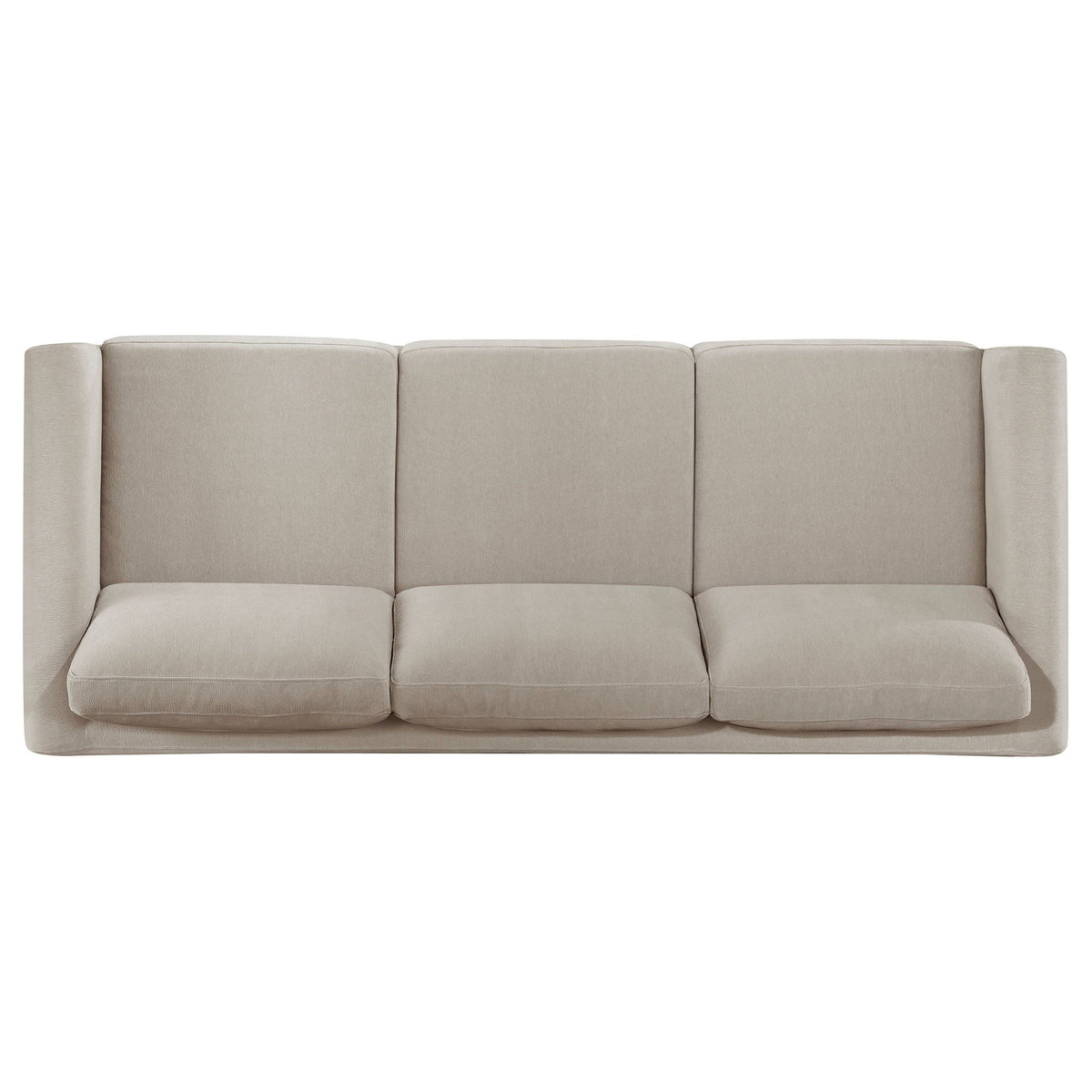 Unique Piece Furniture - Islington 2-piece Upholstered Panel Arm Sofa Set Taupe