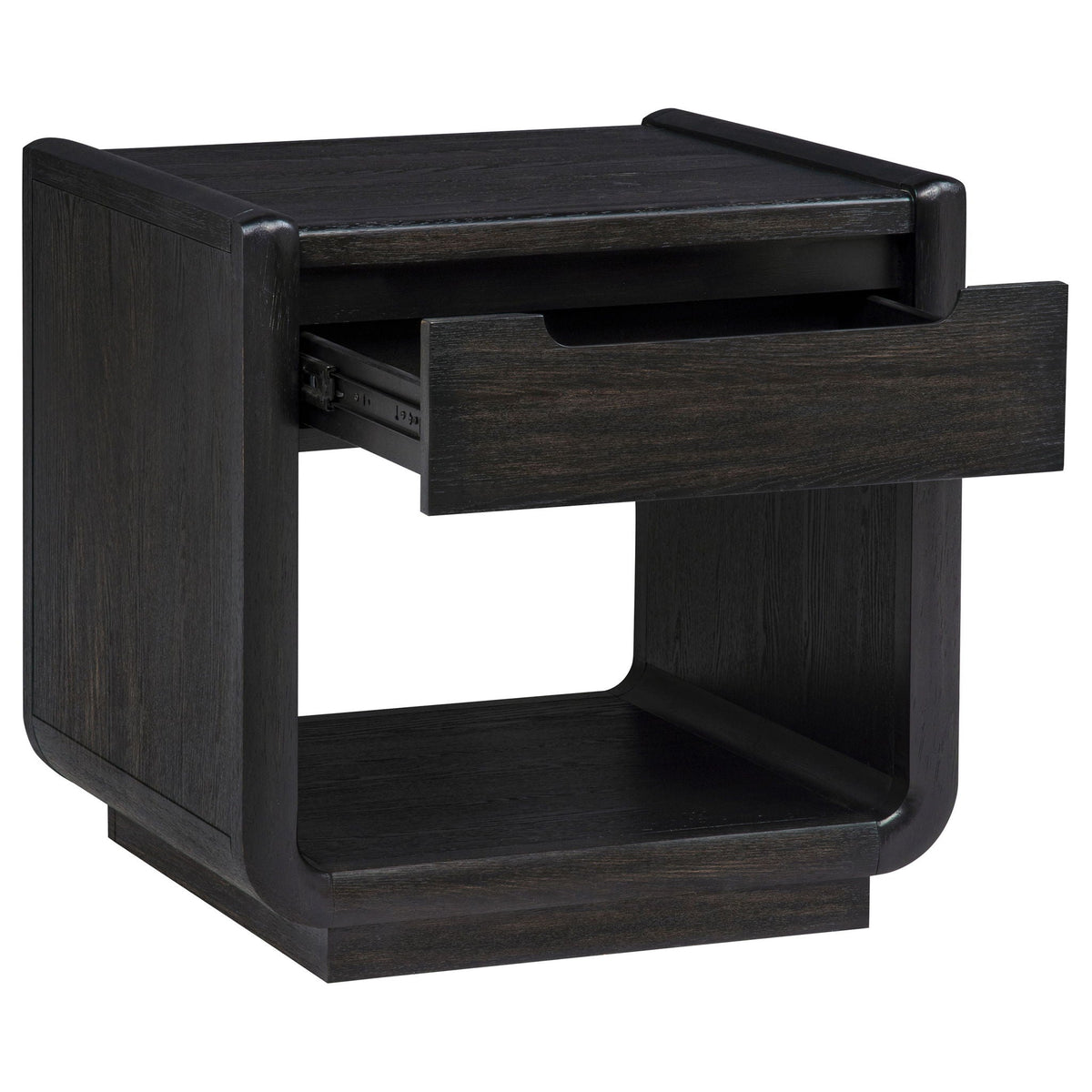 Unique Piece Furniture Leandro 2-piece Wood Coffee and End Table Set Burnished Black