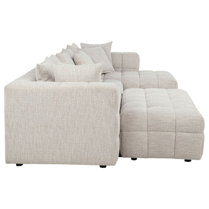 Unique Piece Furniture Amara 4-Piece Upholstered Sectional Sofa