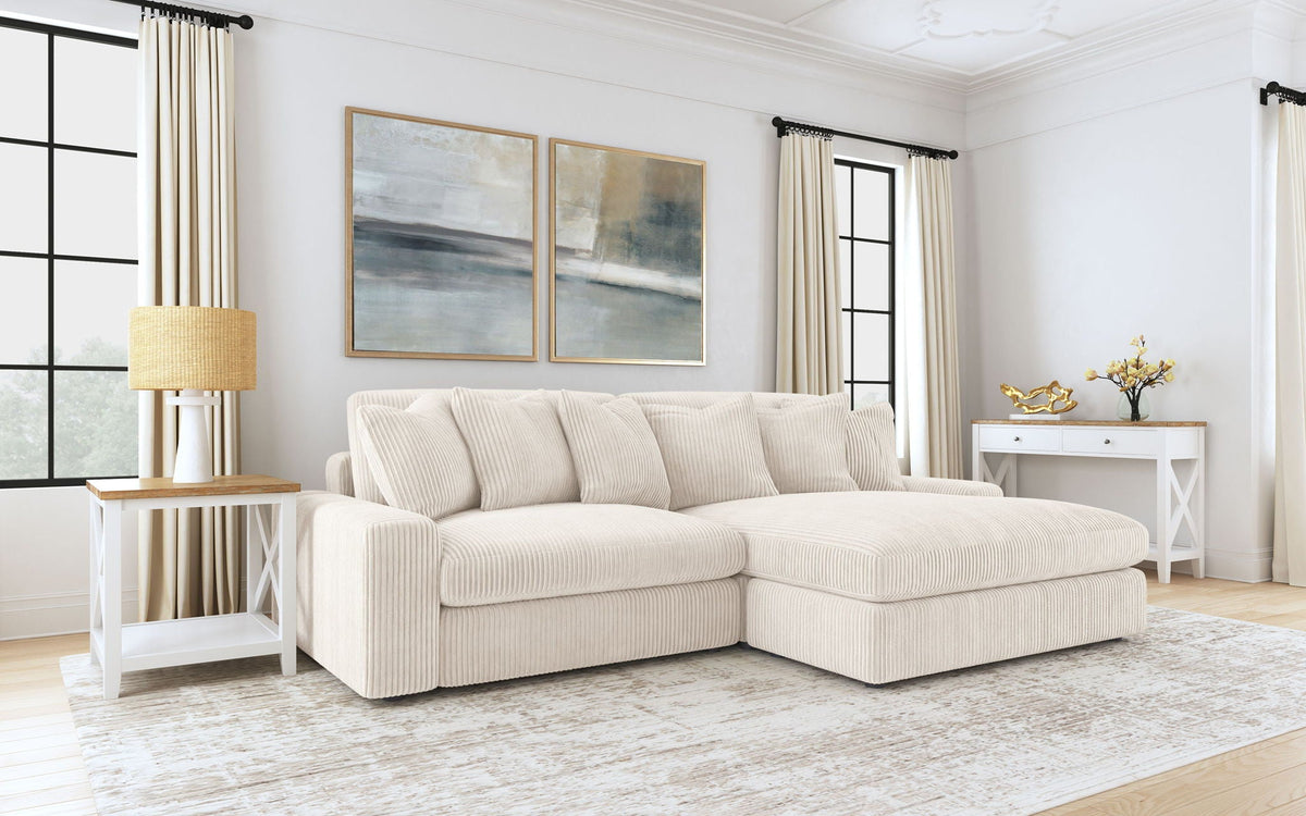 Unique Piece Furniture - Blaine Upholstered Reversible Chaise Sectional Sofa Sand