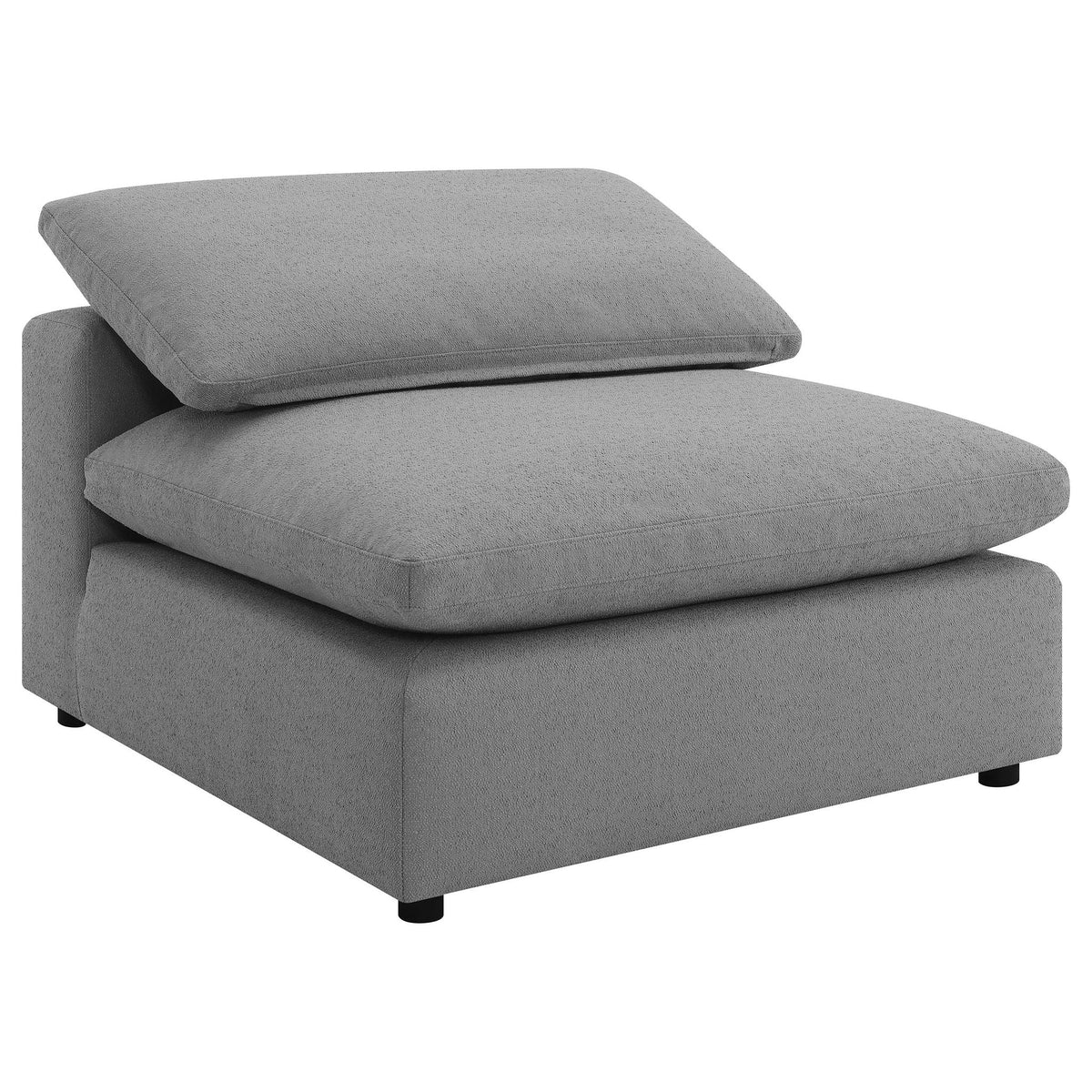 Unique Piece Furniture - Raleigh 5-piece Boucle Upholstered Modular Sectional Grey