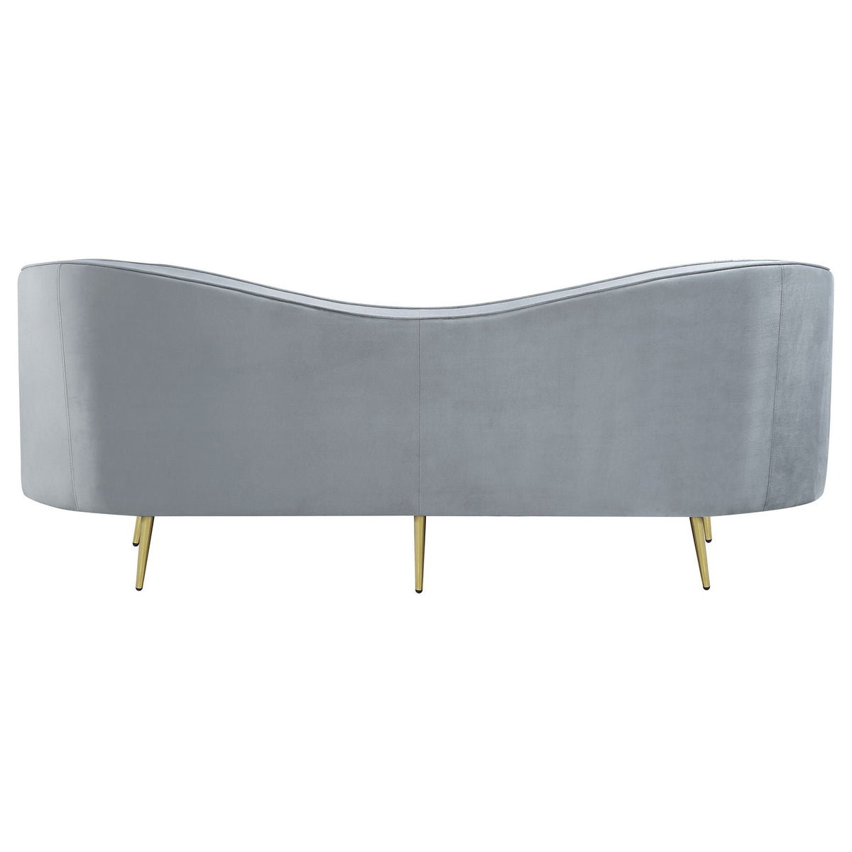 Unique Piece Furniture Sophia 2-piece Upholstered Channel Tufted Sofa Set Grey